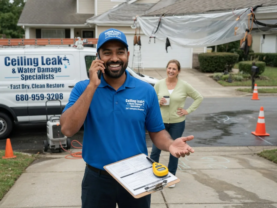 Ceiling Leak Cleanup Moundridge, KS FAQs